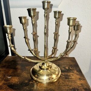 Elegant Gold Candelabra Brass